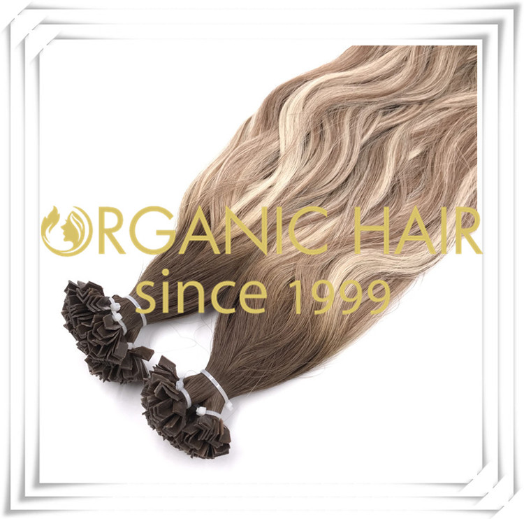 Pre bonded V tip hair extension C003